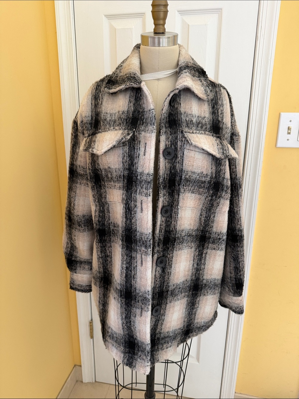 Bershka Plaid Jacket